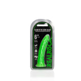 Realistischer Dildo schlank Nachtleuchtend 15,5 cm