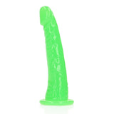 Realistischer Dildo schlank Nachtleuchtend 15,5 cm