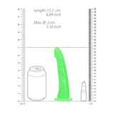 Realistischer Dildo schlank Nachtleuchtend 15,5 cm