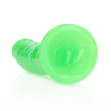 Realistischer Dildo schlank mit Saugnapf Nachtleuchtend 20 cm