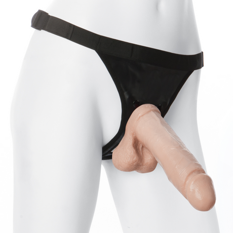 Harness Ultra mit realistischem Dildo Hautfarbe 20,6 cm