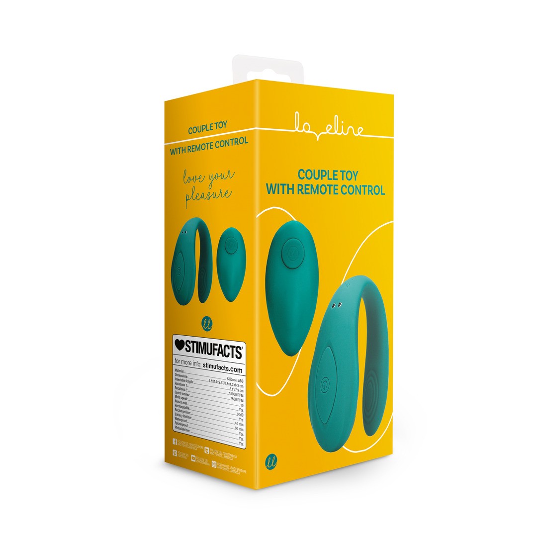 Paar-Vibrator mit Fernbedienung Blau