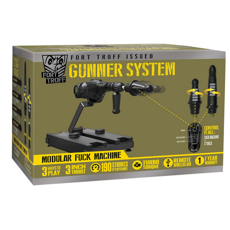 Sexmaschine Gunner 3-in-1 modular Schwarz 21 x Ø 50,8 cm – Ansicht 3