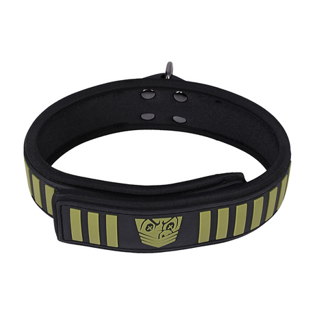Halsband mit Leine taktisch Schwarz/Grün 48,3 x Ø 4,5 cm – Ansicht 4