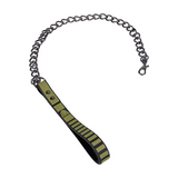 Halsband mit Leine taktisch Schwarz/Grün 48,3 x Ø 4,5 cm