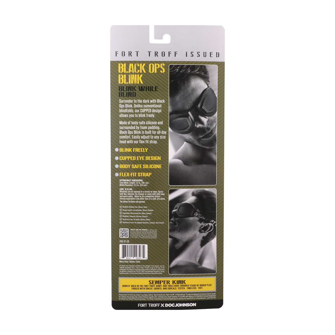 Augenbinde Black Ops Schwarz 19,1 x Ø 6,4 cm