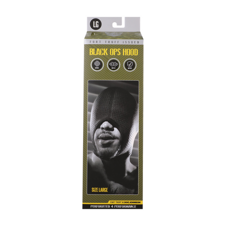 Maske Black Ops Haube groß Schwarz 24,9 x Ø 26,2 cm