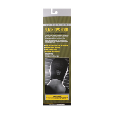 Maske Black Ops Haube groß Schwarz 24,9 x Ø 26,2 cm