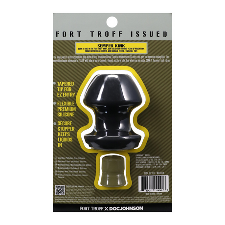 Analplug Kum Keeper mittel Schwarz 5,8 x Ø 5,8 cm