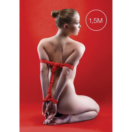 Bondage-Seil Mini Rot 1,5 m