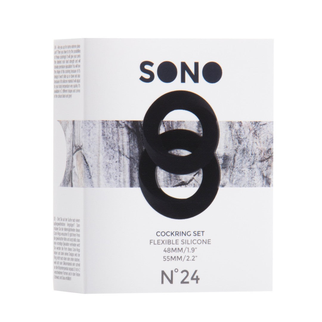 Penisring-Set No. 24 Schwarz Ø 3,2 cm