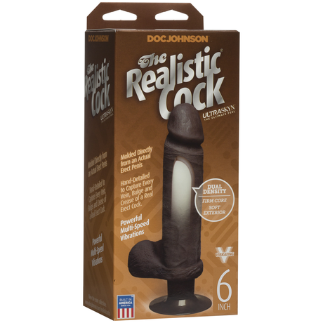 Dildo realistisch mit Vibration Braun 16,5 x Ø 4,3 cm – Ansicht 2