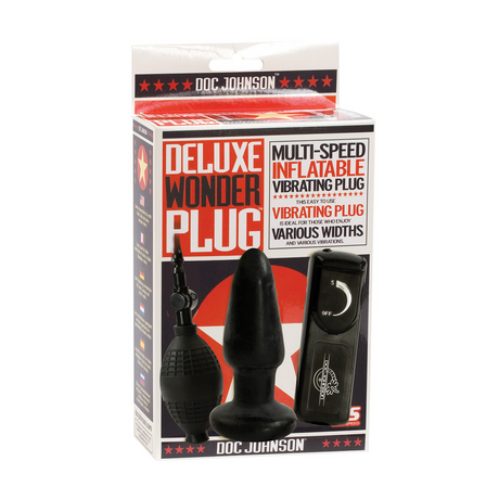 Analplug Deluxe Wunder Schwarz 11 cm