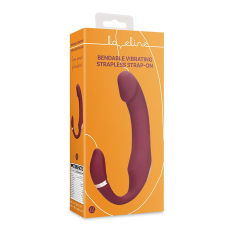 Strapless Strap-on biegsam mit Vibration – Ansicht 2