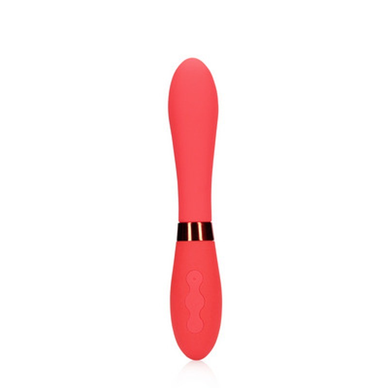 Vibrator aus Silikon glatt Rot