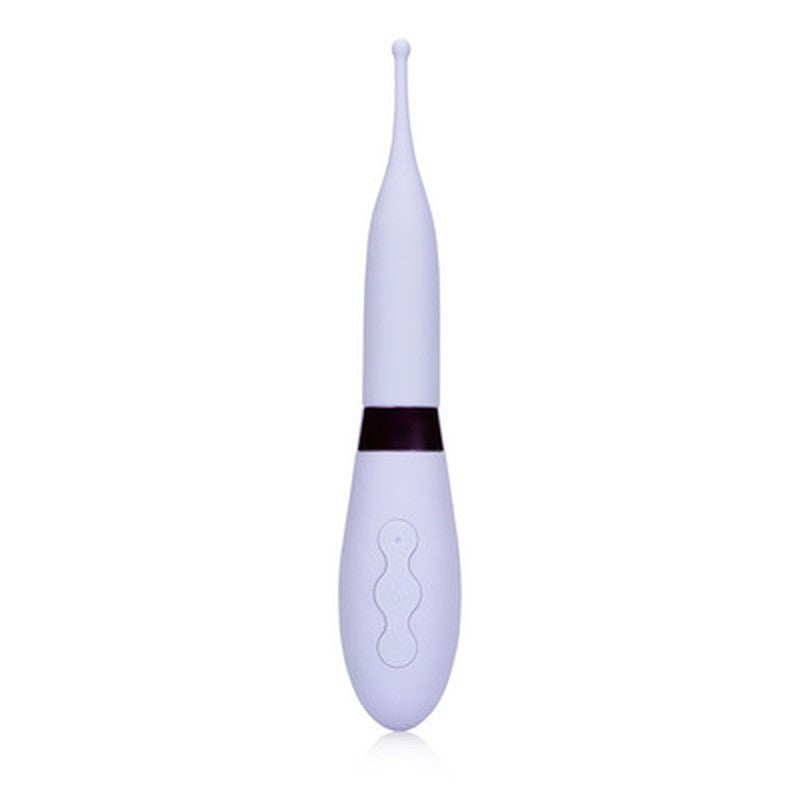 Vibrator aus Silikon mit stimulierender Spitze Lila