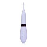 Vibrator aus Silikon mit stimulierender Spitze Lila