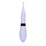 Vibrator aus Silikon mit stimulierender Spitze Lila