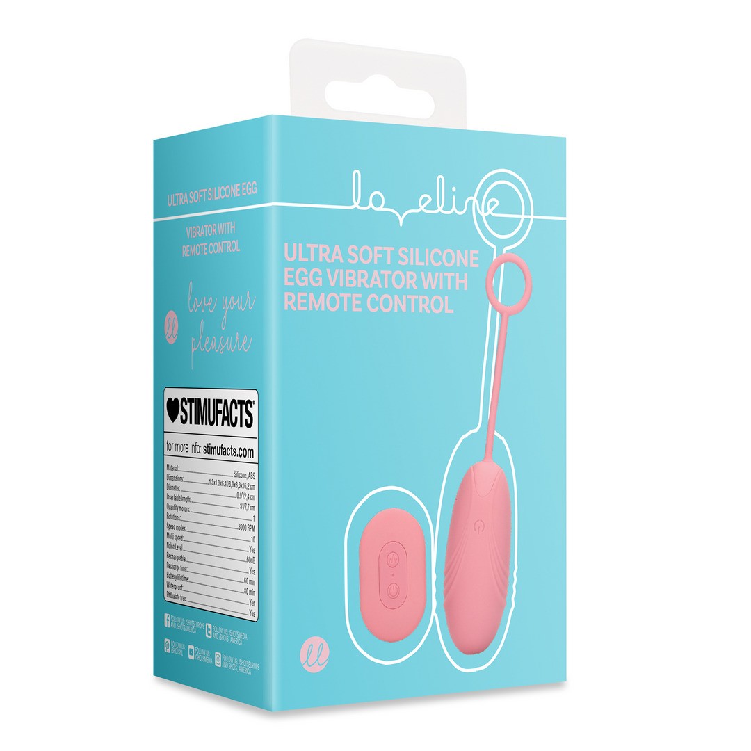 Vibro-Ei ultraweich mit Fernbedienung Rosa