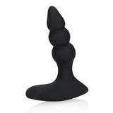 Analvibrator mit Perlen und Fernbedienung Schwarz