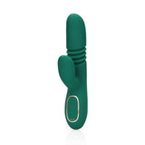 Rabbit-Vibrator mit Stoßfunktion Grün