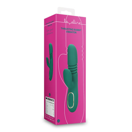 Rabbit-Vibrator mit Stoßfunktion Grün
