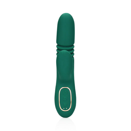 Rabbit-Vibrator mit Stoßfunktion Grün