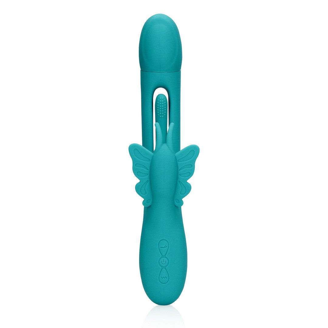 G-Punkt-Vibrator Schmetterling mit Flatterfunktion Blau