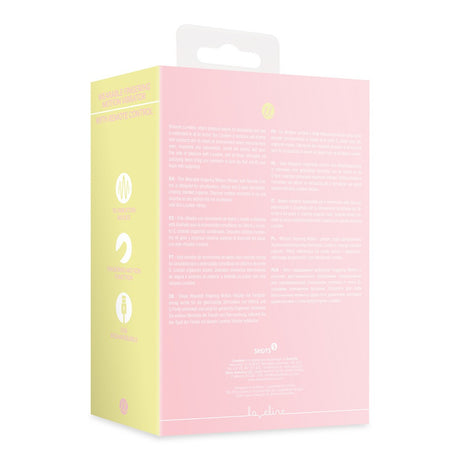 Vibrator tragbar mit Fingerbewegung und Fernbedienung Rosa