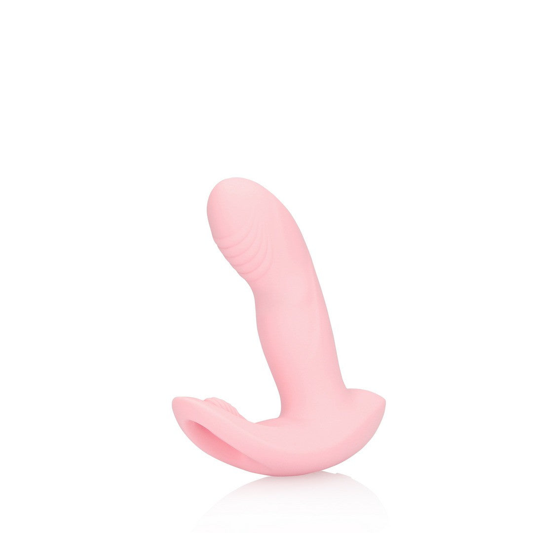 Vibrator tragbar mit Fingerbewegung und Fernbedienung Rosa