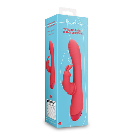 Rabbit-Vibrator mit Schwingfunktion Rot