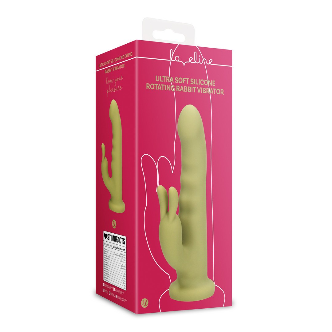 Rabbit-Vibrator ultraweich rotierend Grün