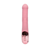 Rabbit-Vibrator mit rotierenden Perlen Rosa