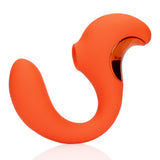 G-Punkt-Vibrator mit Klitoris-Pulswellen Orange