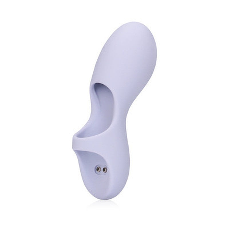 Finger-Vibrator aus Silikon Flieder