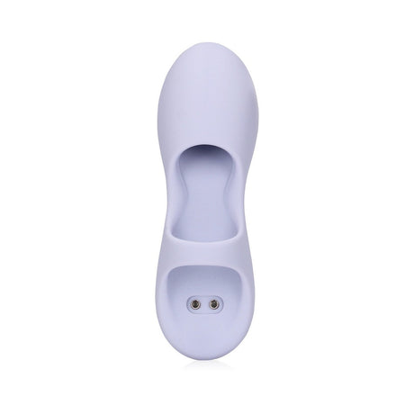 Finger-Vibrator aus Silikon Flieder