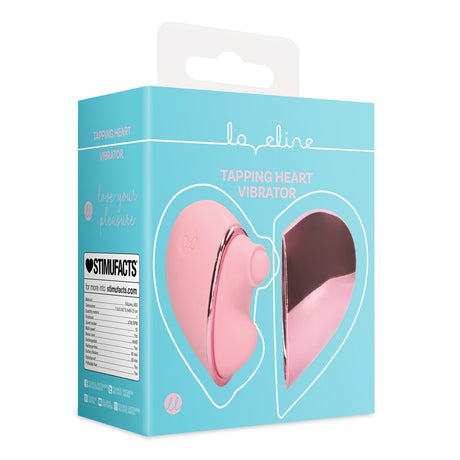 Vibrator Herzform mit Klopffunktion Rosa