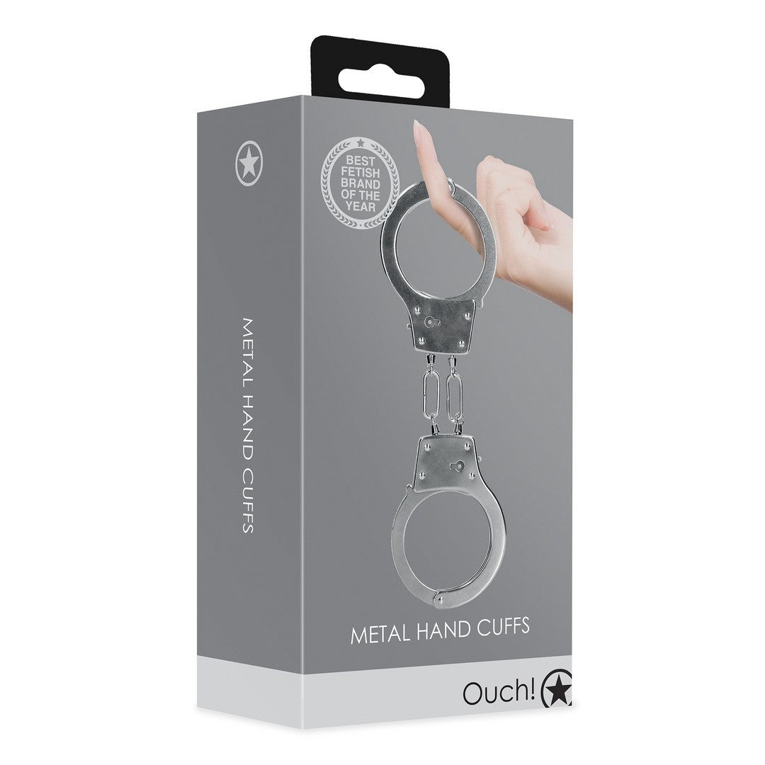 Handschellen aus Metall Silber