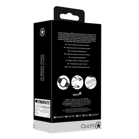 Knebel Ouch mit O-Ring und Nippelklemmen 60 cm Schwarz – Ansicht 3