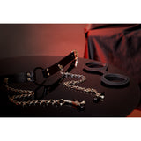 Knebel mit O-Ring und Nippelklemmen Schwarz