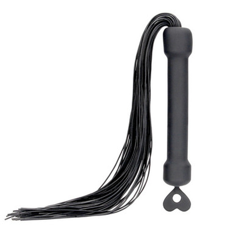 Peitsche aus Silikon Schwarz