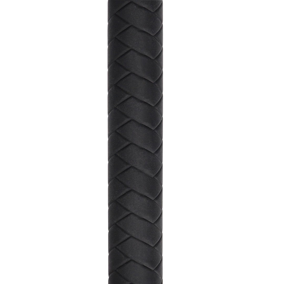 Peitsche aus Silikon mit Schweif Schwarz