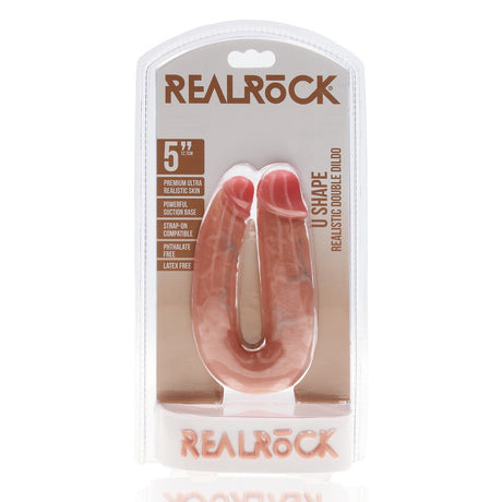 Doppeldildo U-Form Hautfarbe 12,7 cm
