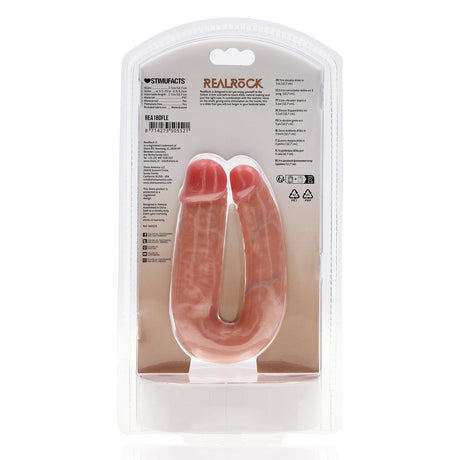 Doppeldildo U-Form Hautfarbe 12,7 cm