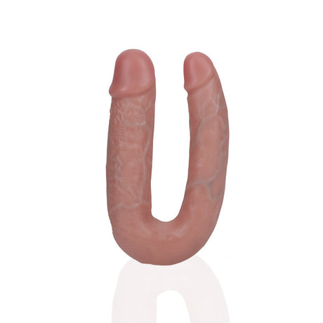 Doppeldildo U-Form Hautfarbe 12,7 cm