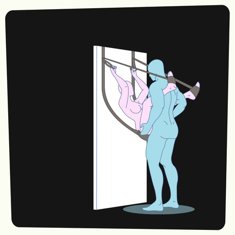 Sexschaukel Deluxe für die Tür Schwarz 40 cm