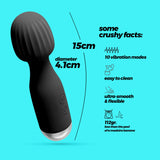 Massagestab Wanderlust Mini Schwarz
