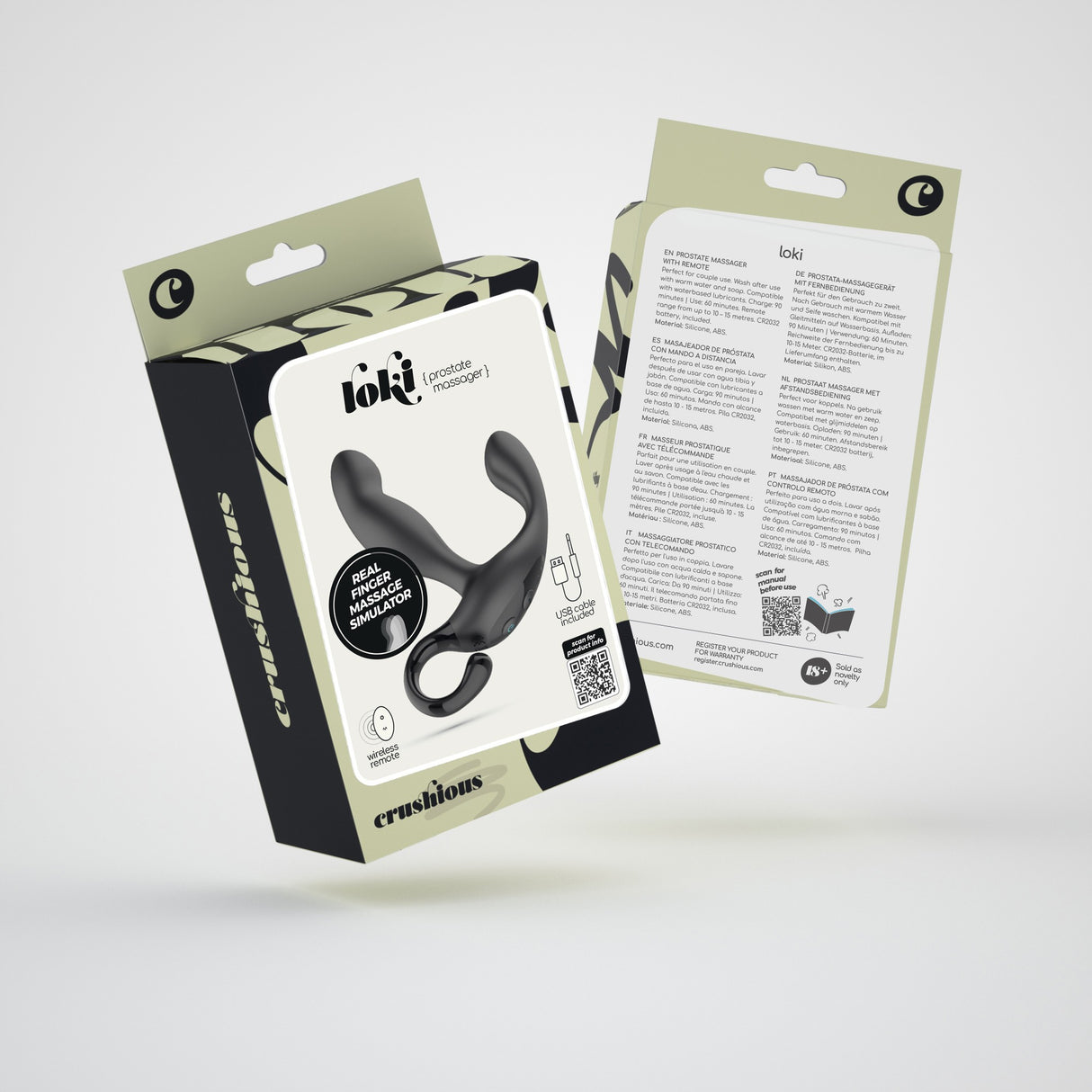 Prostata-Stimulator Loki mit Akku und Fernbedienung Schwarz