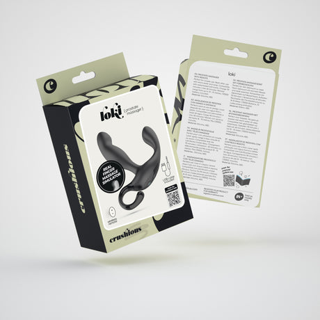 Prostata-Stimulator Loki mit Akku und Fernbedienung Schwarz