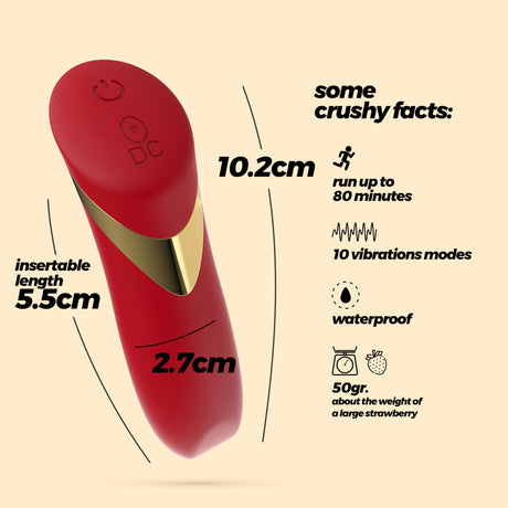 Vibro-Ei Blinders mit Akku Gold